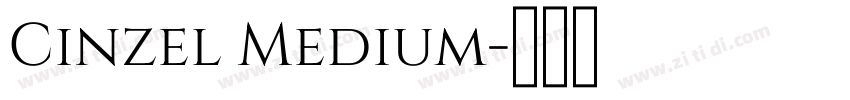 Cinzel Medium字体转换